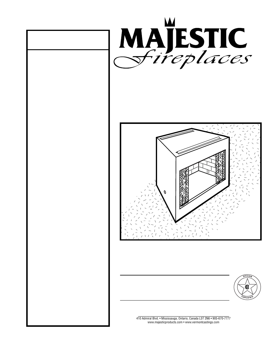 Majestic Appliances UVSRC42 User Manual | 14 pages