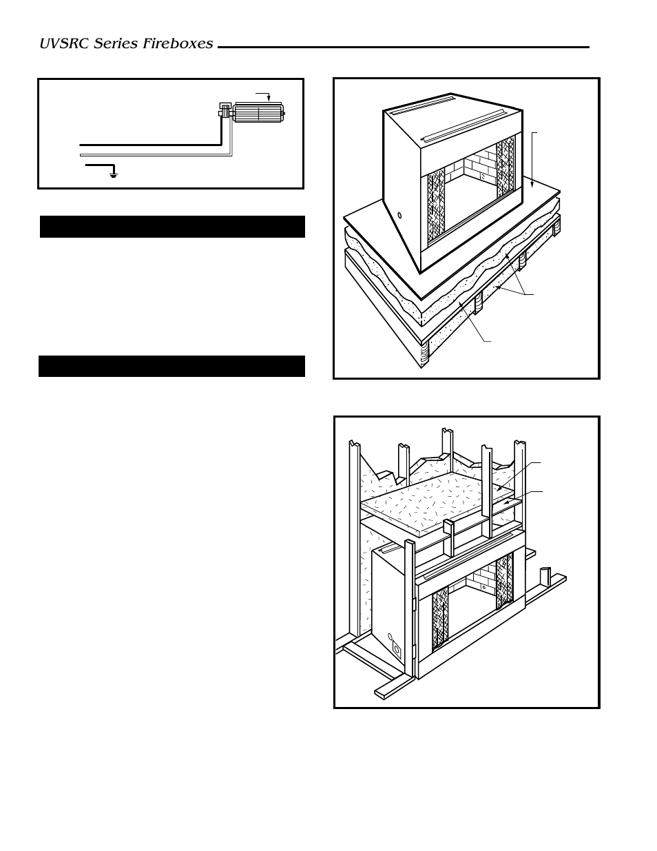 Uvsrc series fireboxes, Install fan kit assembly, Cold climate insulation | Majestic Appliances UVSRC42 User Manual | Page 8 / 14