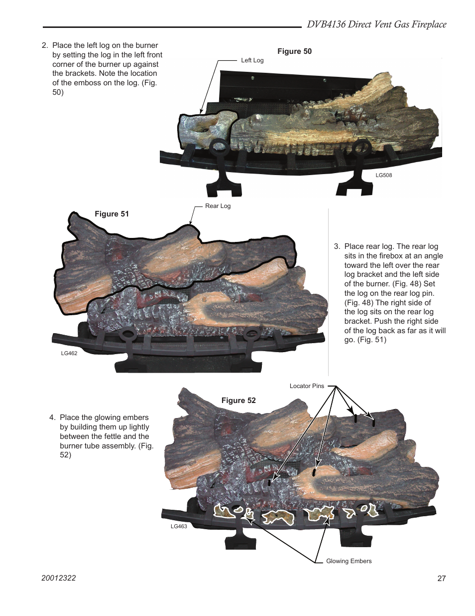 Dvb4136 direct vent gas fireplace | Majestic Appliances DVB4136 User Manual | Page 27 / 52