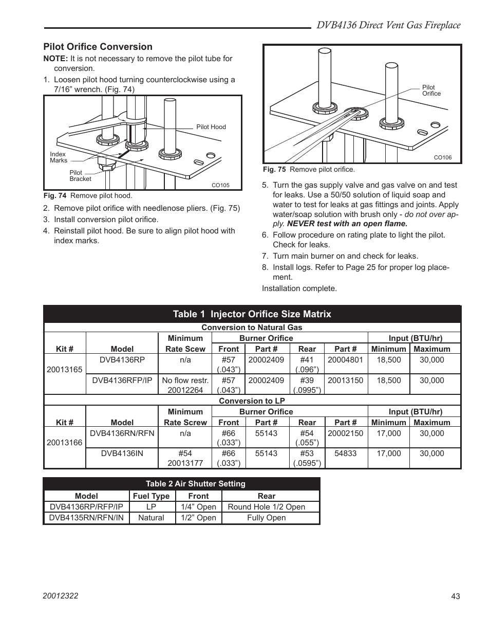 Dvb4136 direct vent gas fireplace | Majestic Appliances DVB4136 User Manual | Page 43 / 52