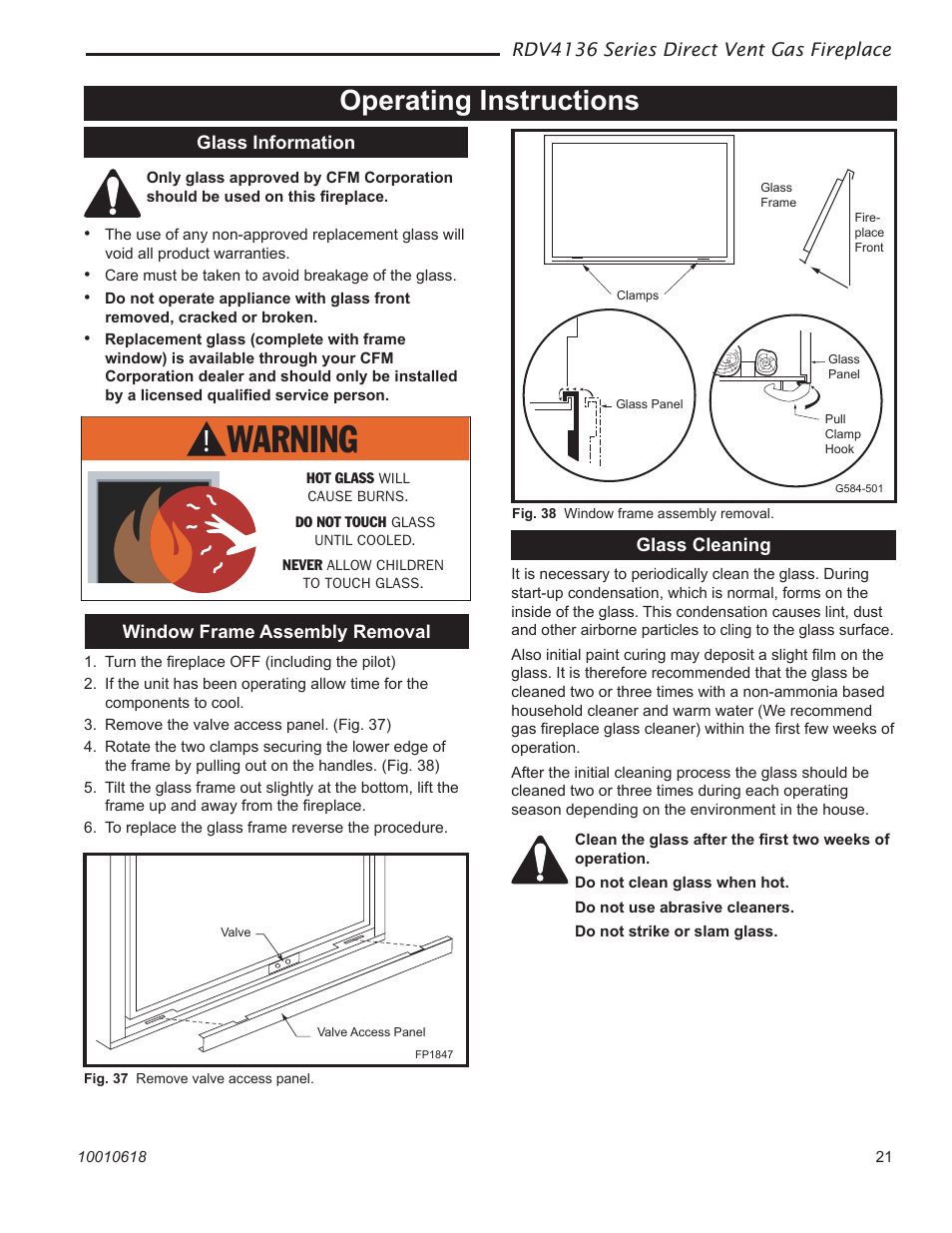 Operating instructions | Majestic Appliances RDV4136 User Manual | Page 21 / 40