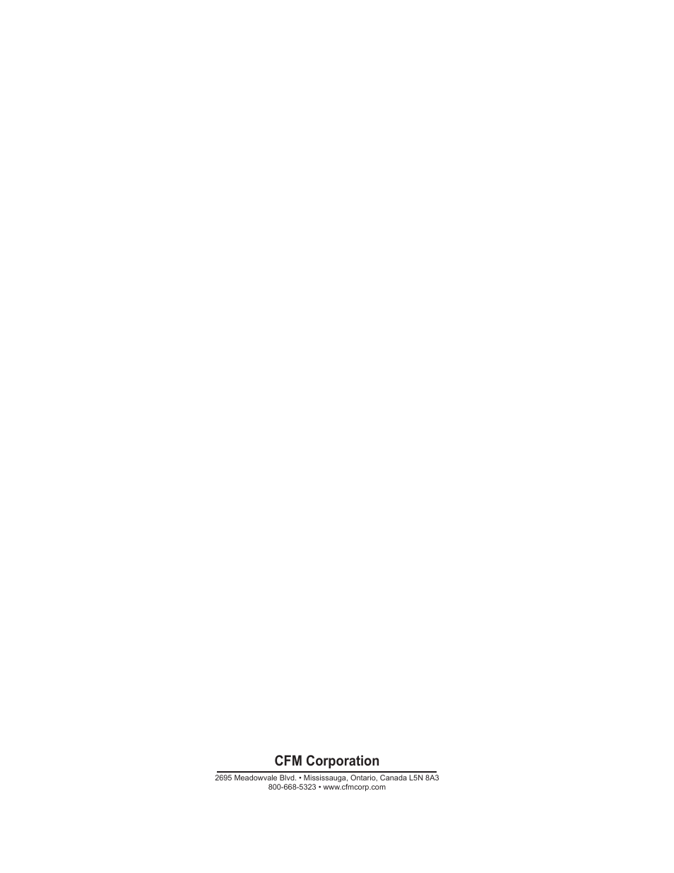 Cfm corporation | Majestic Appliances TQS36 User Manual | Page 8 / 8