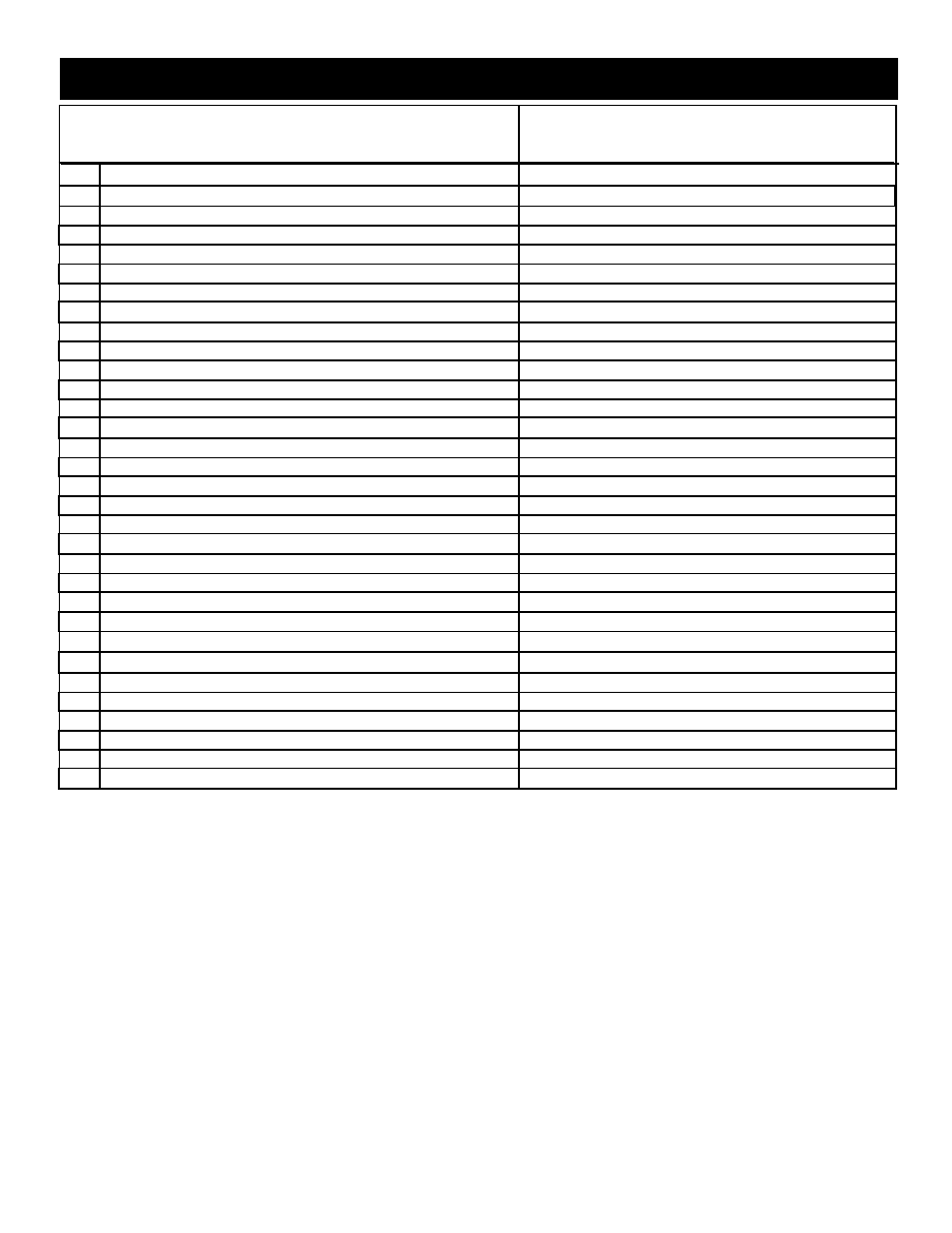 Replacement parts list - electric fireplace, He32ef, Escription | Majestic Appliances HE32EF User Manual | Page 11 / 21