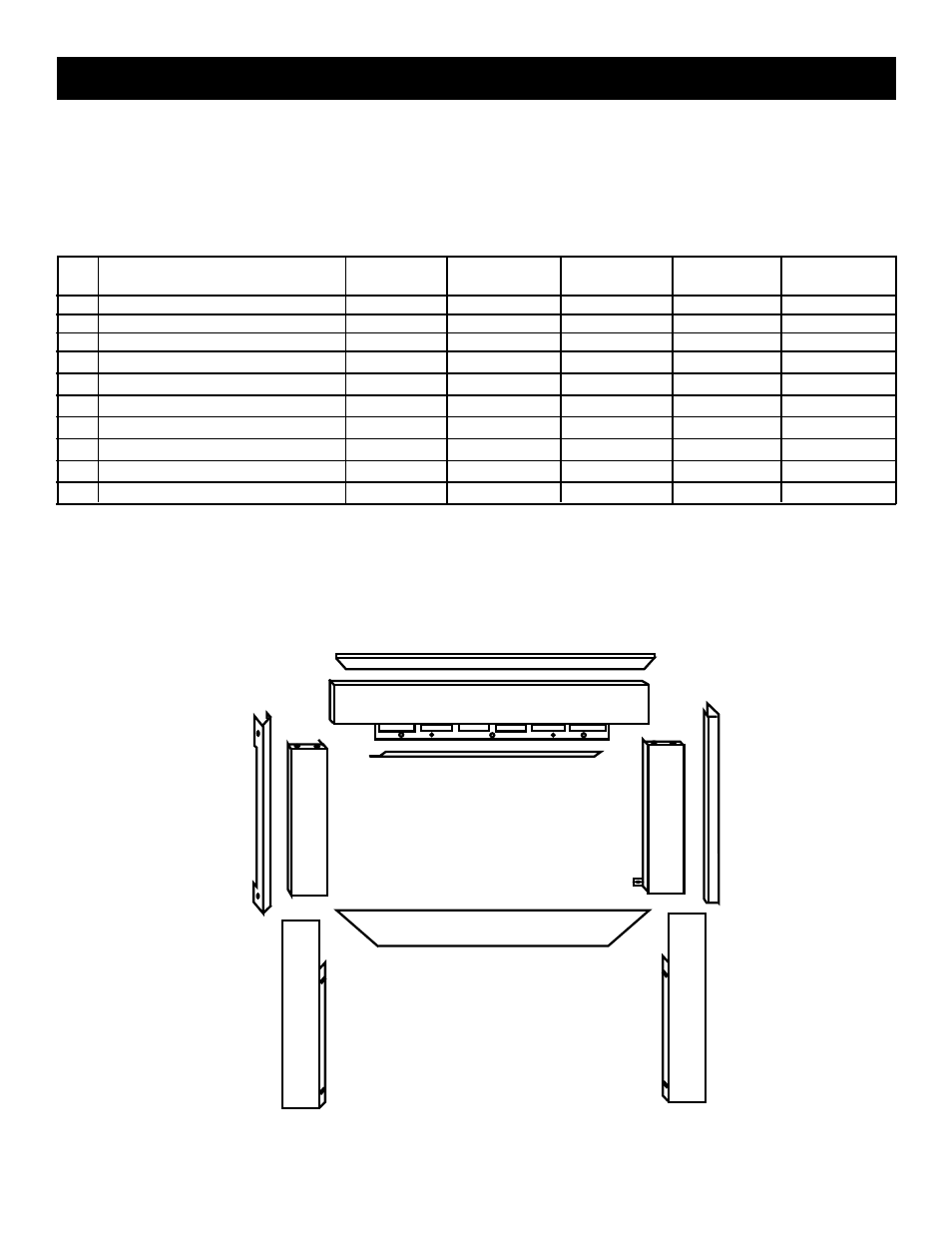 Trim replacement parts list | Majestic Appliances HE32EF User Manual | Page 15 / 21