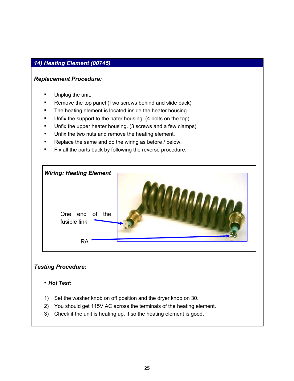 Majestic Appliances MJ9950 User Manual | Page 25 / 29