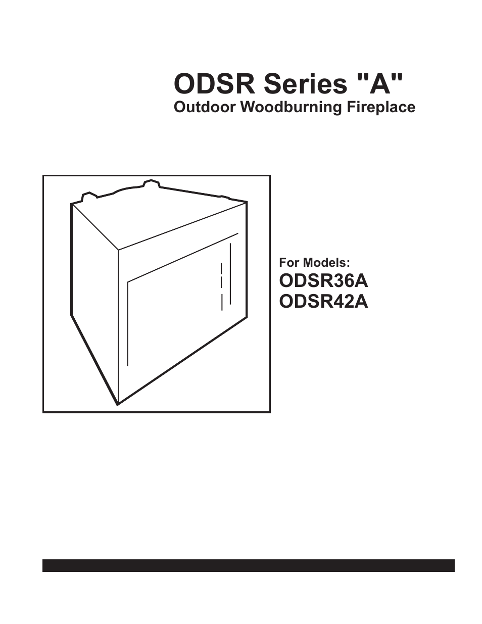 Majestic Appliances ODSR36A User Manual | 24 pages