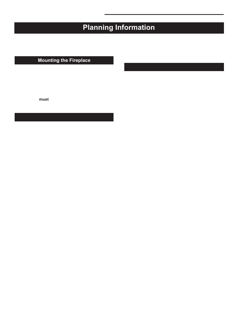 Planning information, Majestic fireplaces, Odsr series "a | Majestic Appliances ODSR36A User Manual | Page 8 / 24