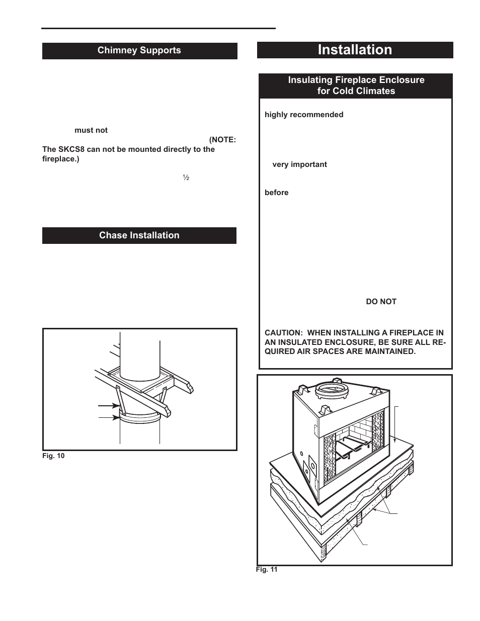 Installation, Majestic fireplaces, Odsr series "a | Majestic Appliances ODSR36A User Manual | Page 9 / 24