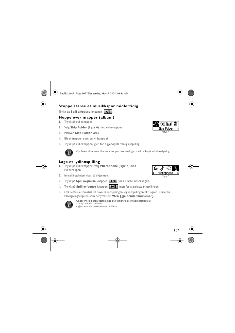 Musica CD Player User Manual | Page 107 / 184
