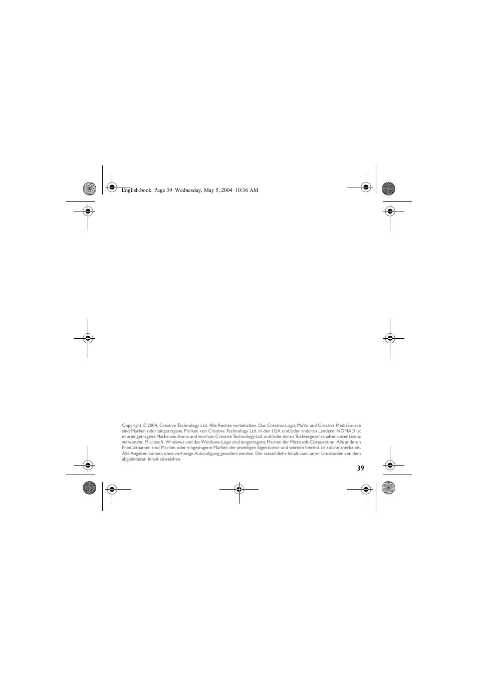 Musica CD Player User Manual | Page 39 / 184