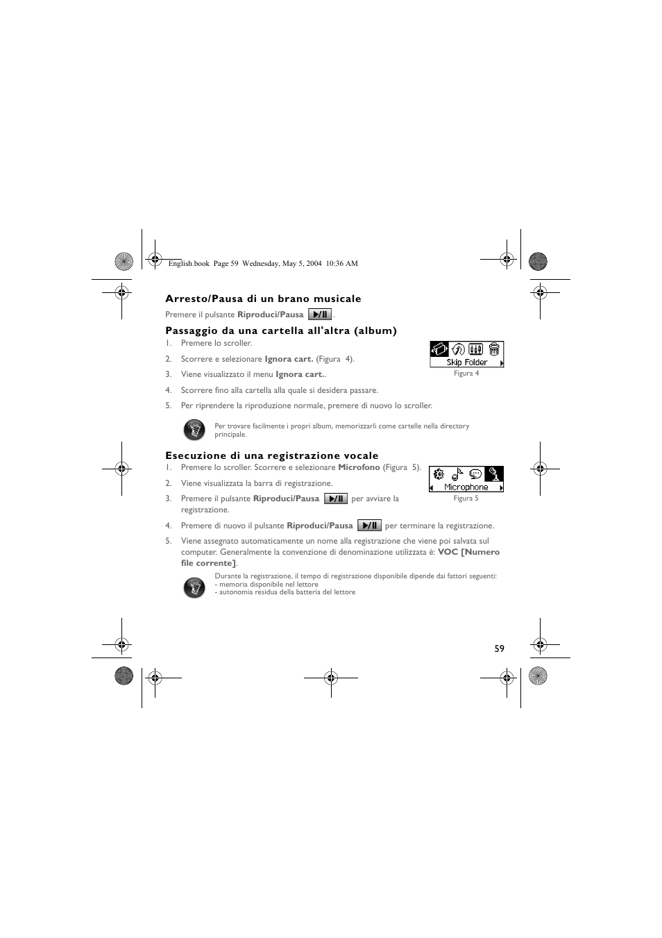 Musica CD Player User Manual | Page 59 / 184