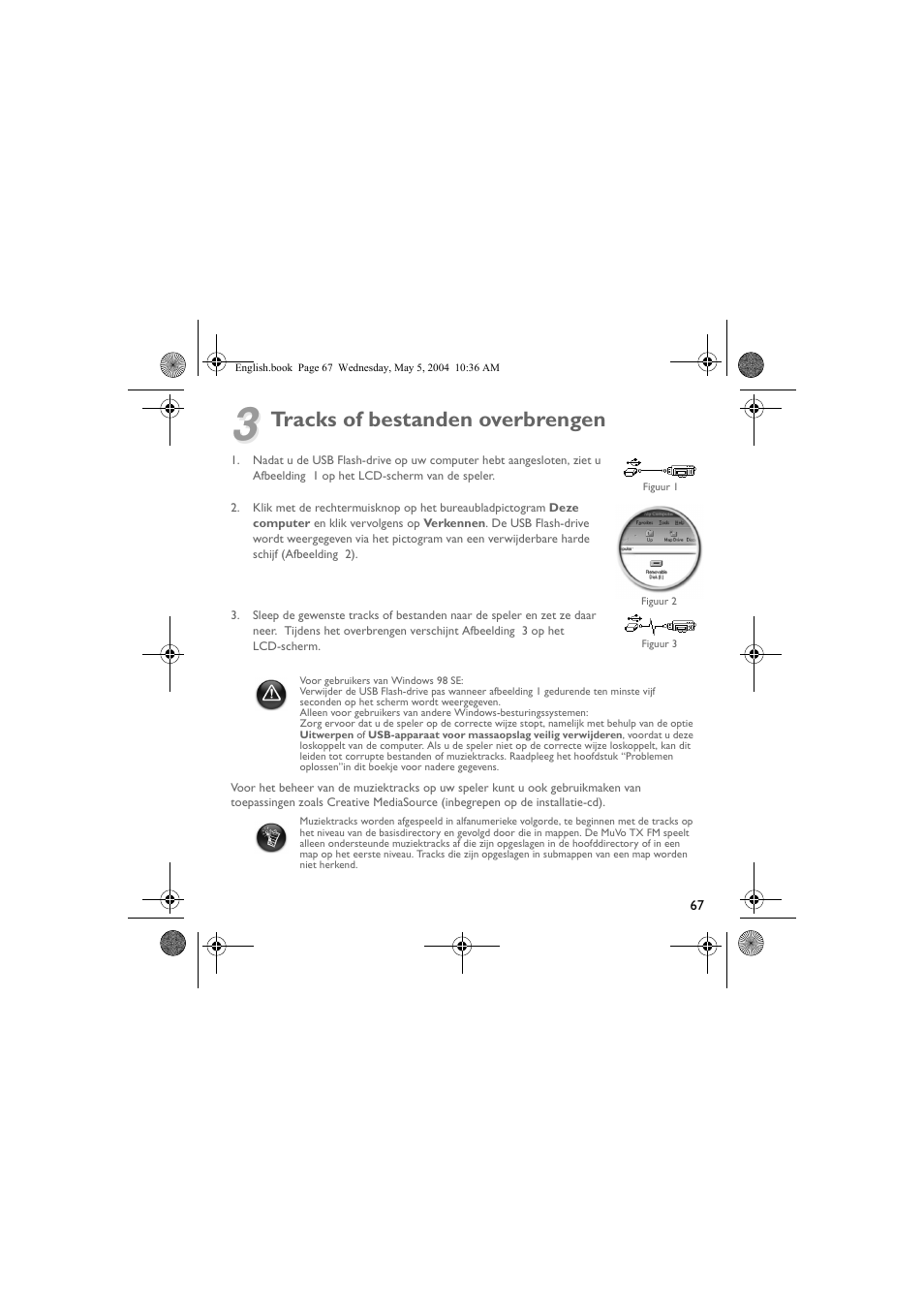 Tracks of bestanden overbrengen | Musica CD Player User Manual | Page 67 / 184