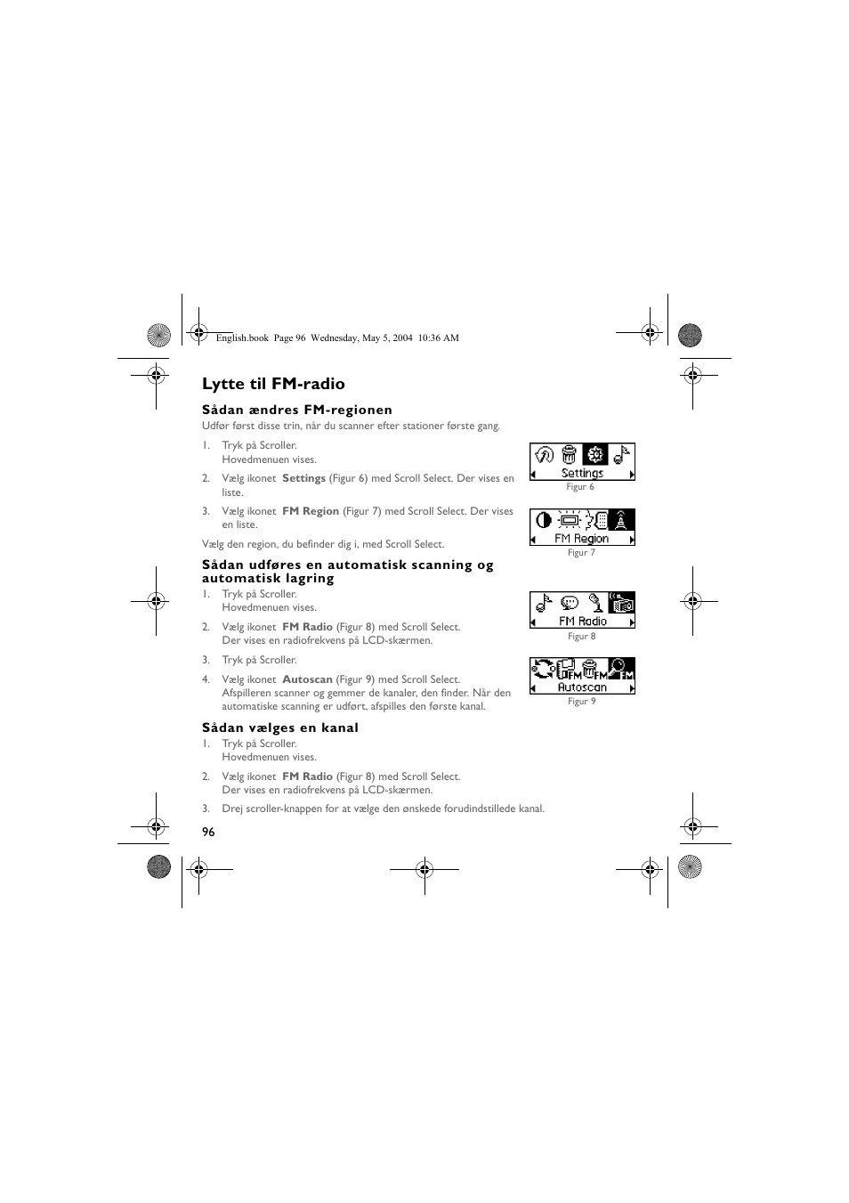 Lytte til fm-radio | Musica CD Player User Manual | Page 96 / 184