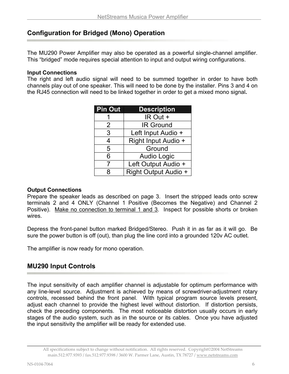 ClearOne MU290 User Manual | Page 10 / 16