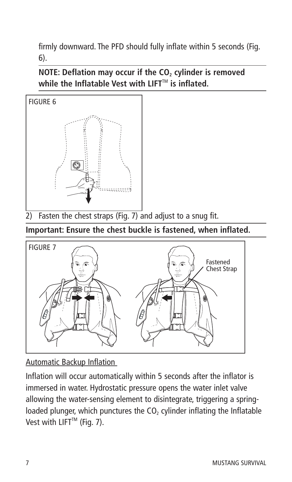 Is inflated, Cylinder inflating the inflatable vest with lift, Fig. 7) | Mustang Survival MD0450 22 User Manual | Page 10 / 36