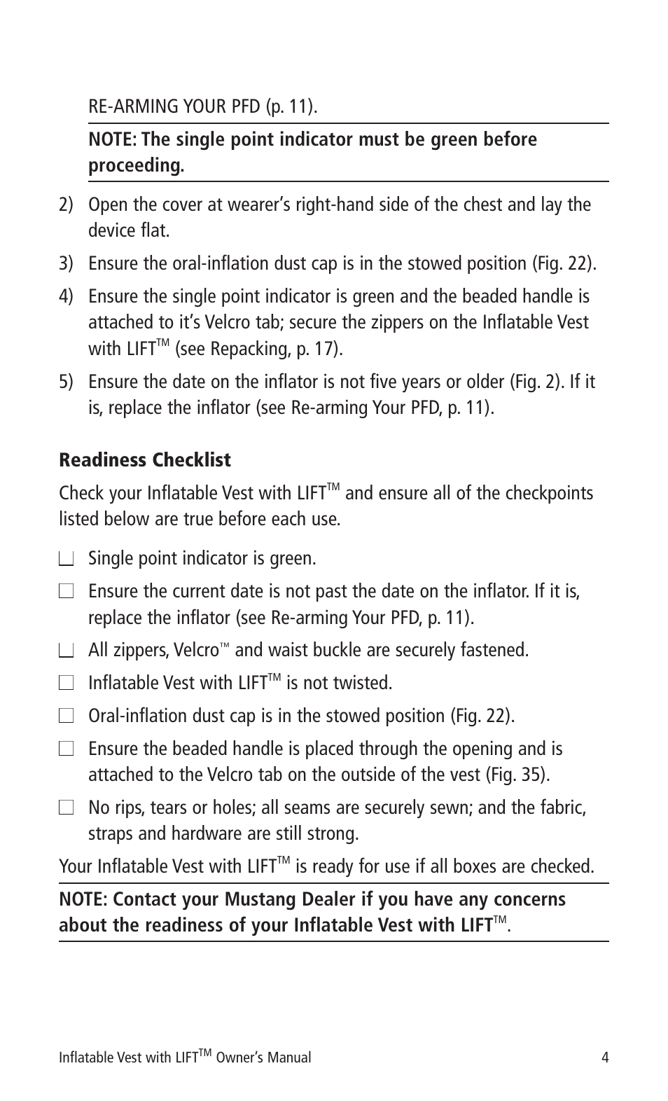 Mustang Survival MD0450 22 User Manual | Page 7 / 36
