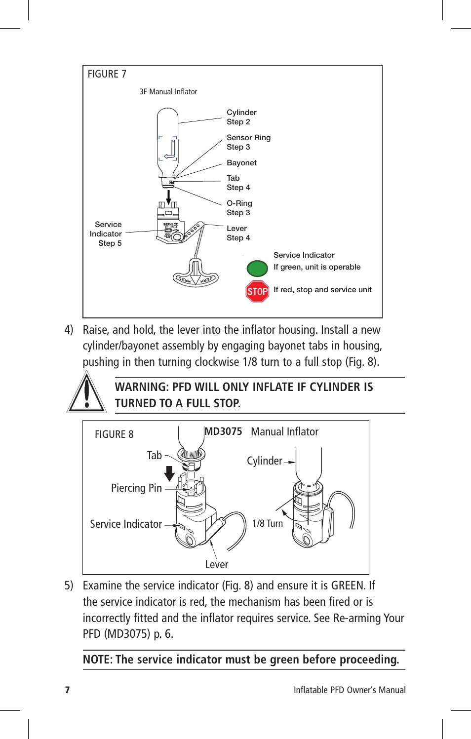 Mustang Survival MD3075 User Manual | Page 9 / 20