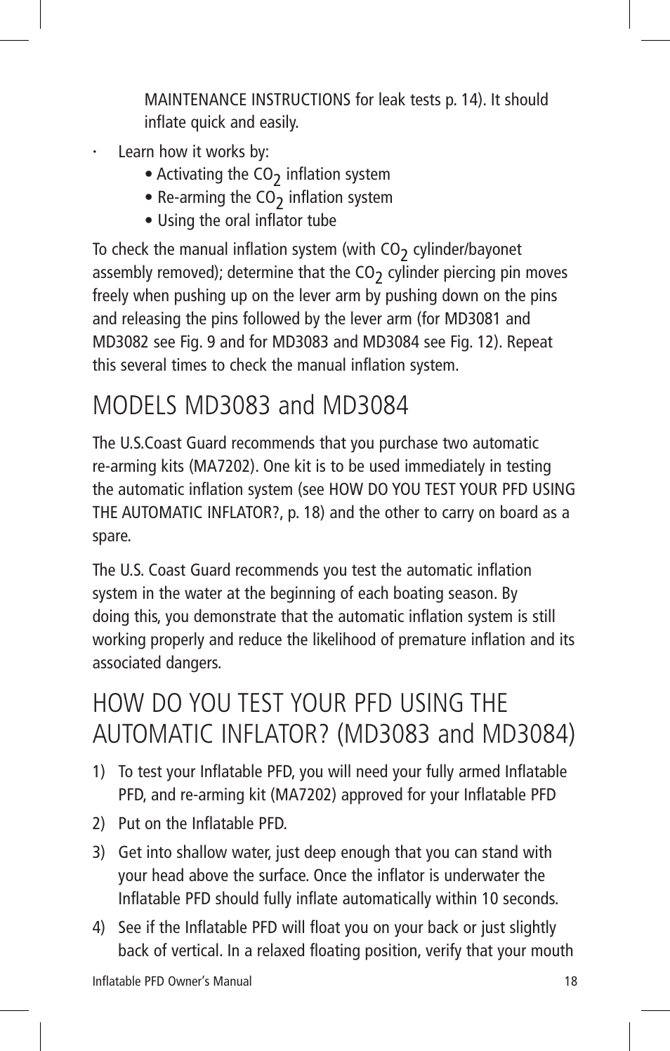 Mustang Survival MD3082 User Manual | Page 21 / 28