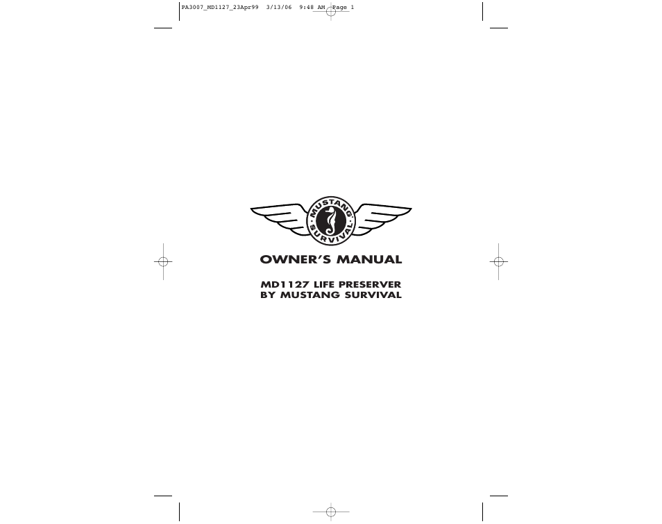 Mustang Survival MD1127 User Manual | 11 pages