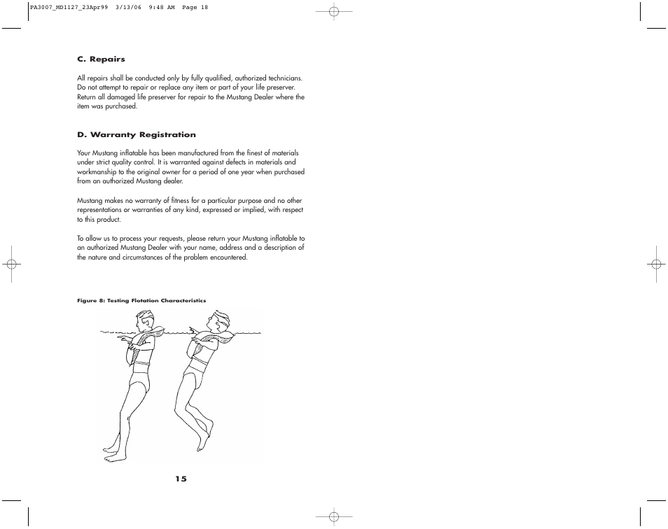 Mustang Survival MD1127 User Manual | Page 10 / 11