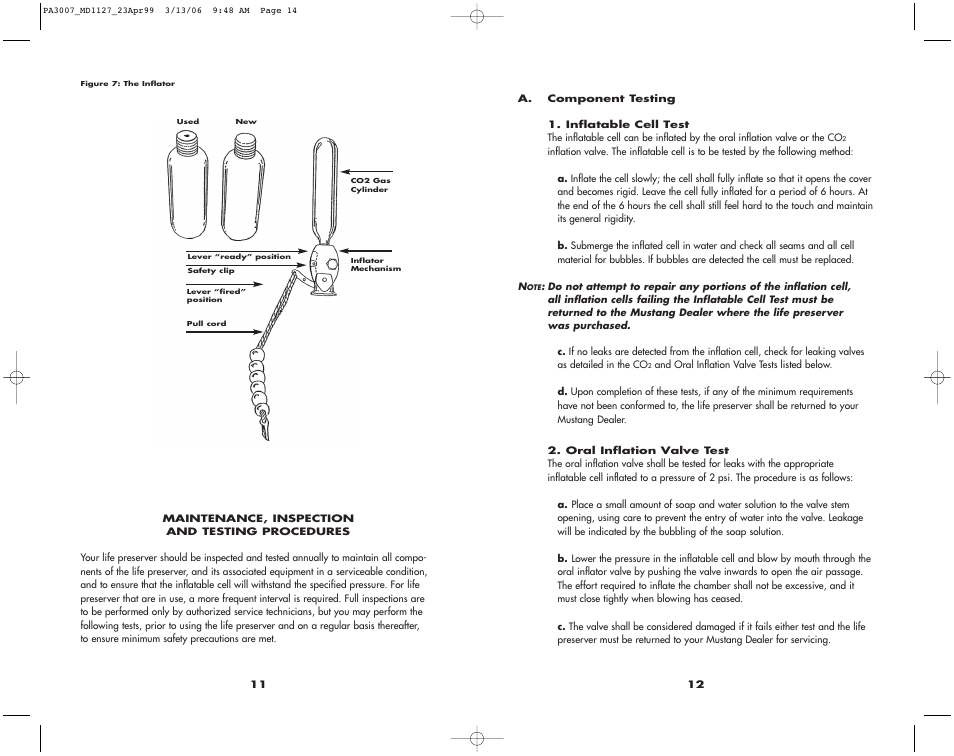 Mustang Survival MD1127 User Manual | Page 8 / 11