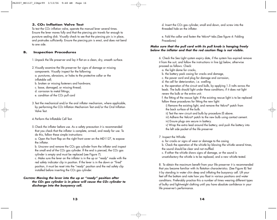 Mustang Survival MD1127 User Manual | Page 9 / 11