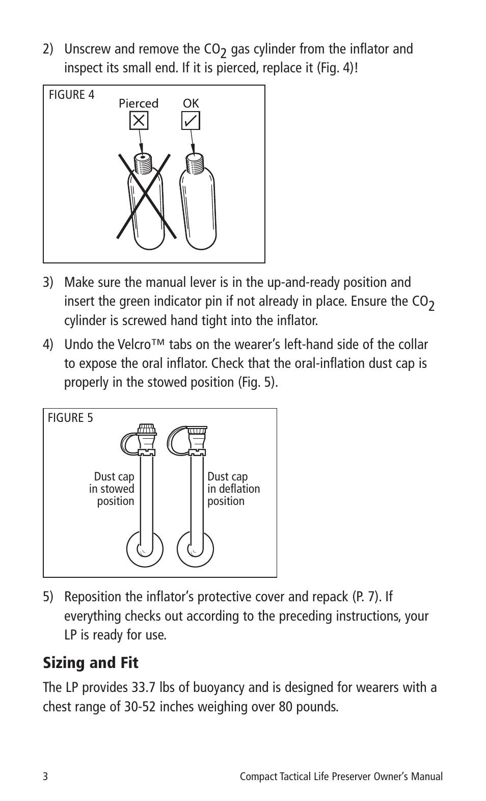 Sizing and fit | Mustang Survival MD3090 User Manual | Page 5 / 22