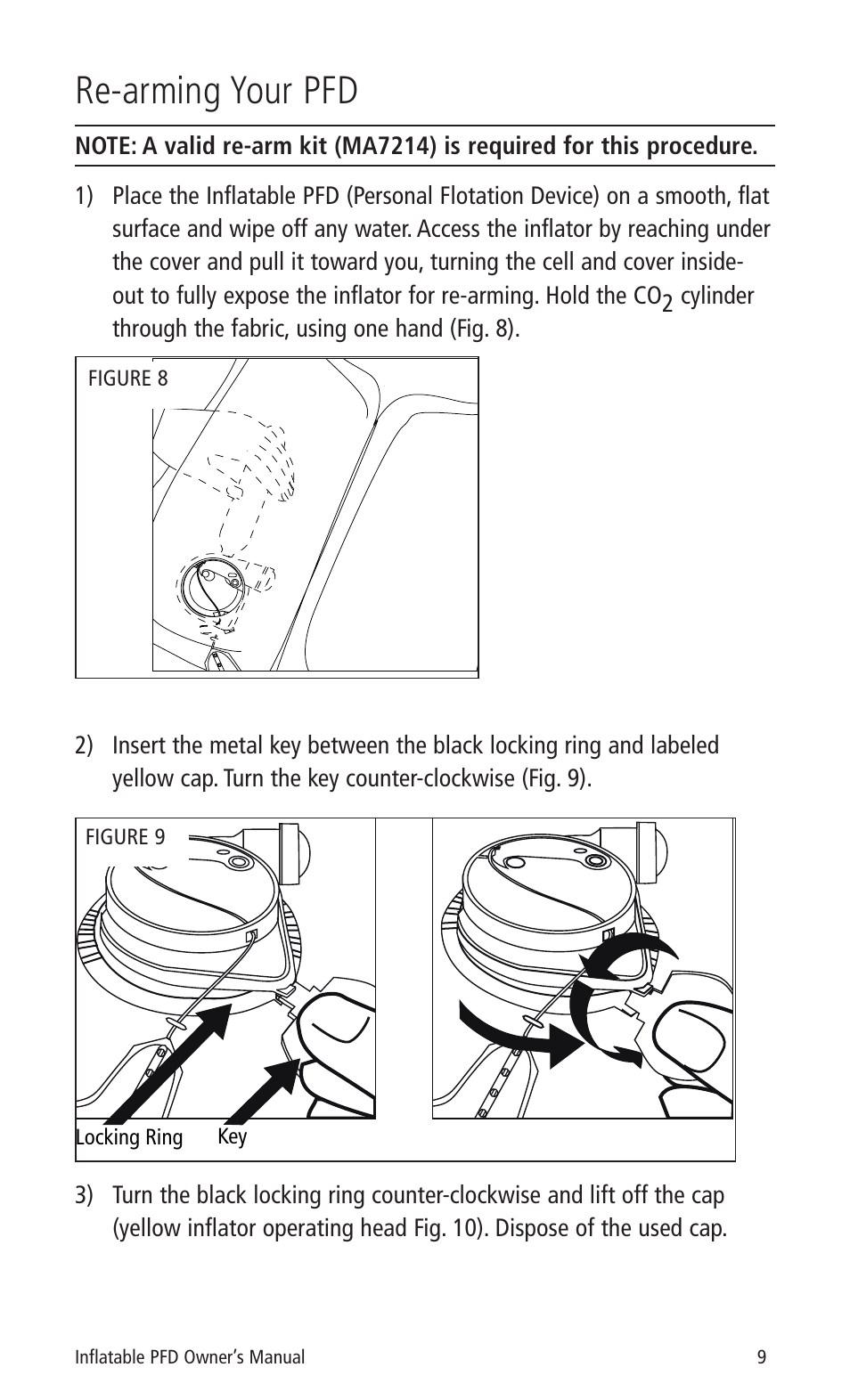 Re-arming your pfd | Mustang Survival MD3183 User Manual | Page 11 / 28