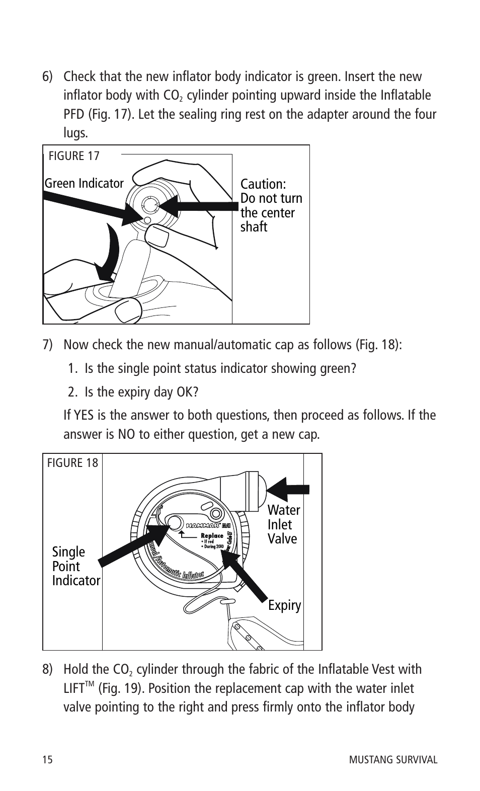 Mustang Survival MD0450 User Manual | Page 18 / 42