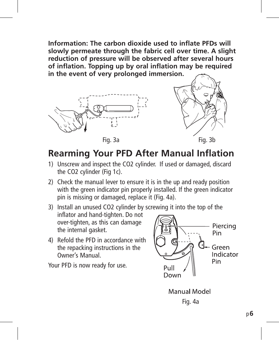 Rearming your pfd after manual inflation | Mustang Survival MD3025NV User Manual | Page 7 / 20