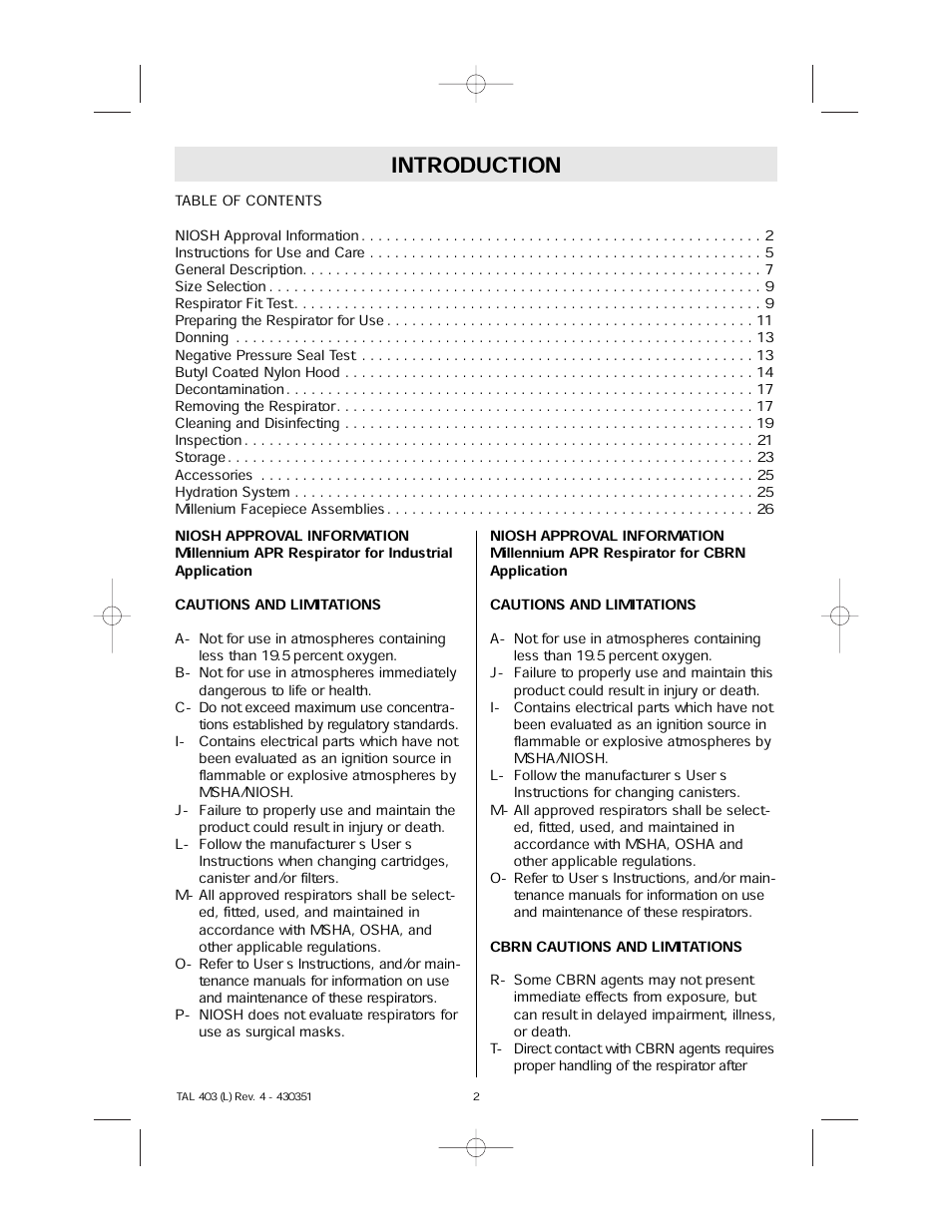 Introduction | Millennium Enterprises GME-P100 User Manual | Page 2 / 28