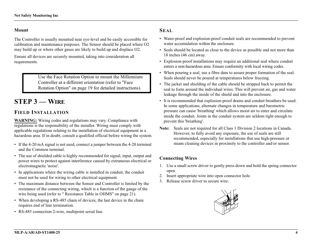 Step 3 — w | Millennium Enterprises Net Safety MLP-A/AR User Manual | Page 9 / 28