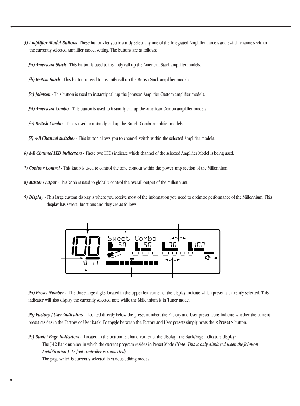 Sweet combo, User guide | Millennium Enterprises Integrated Modeling Amplifier User Manual | Page 12 / 116