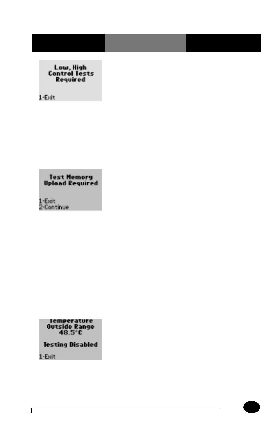 When a test is selected | MediSense PCx User Manual | Page 130 / 151