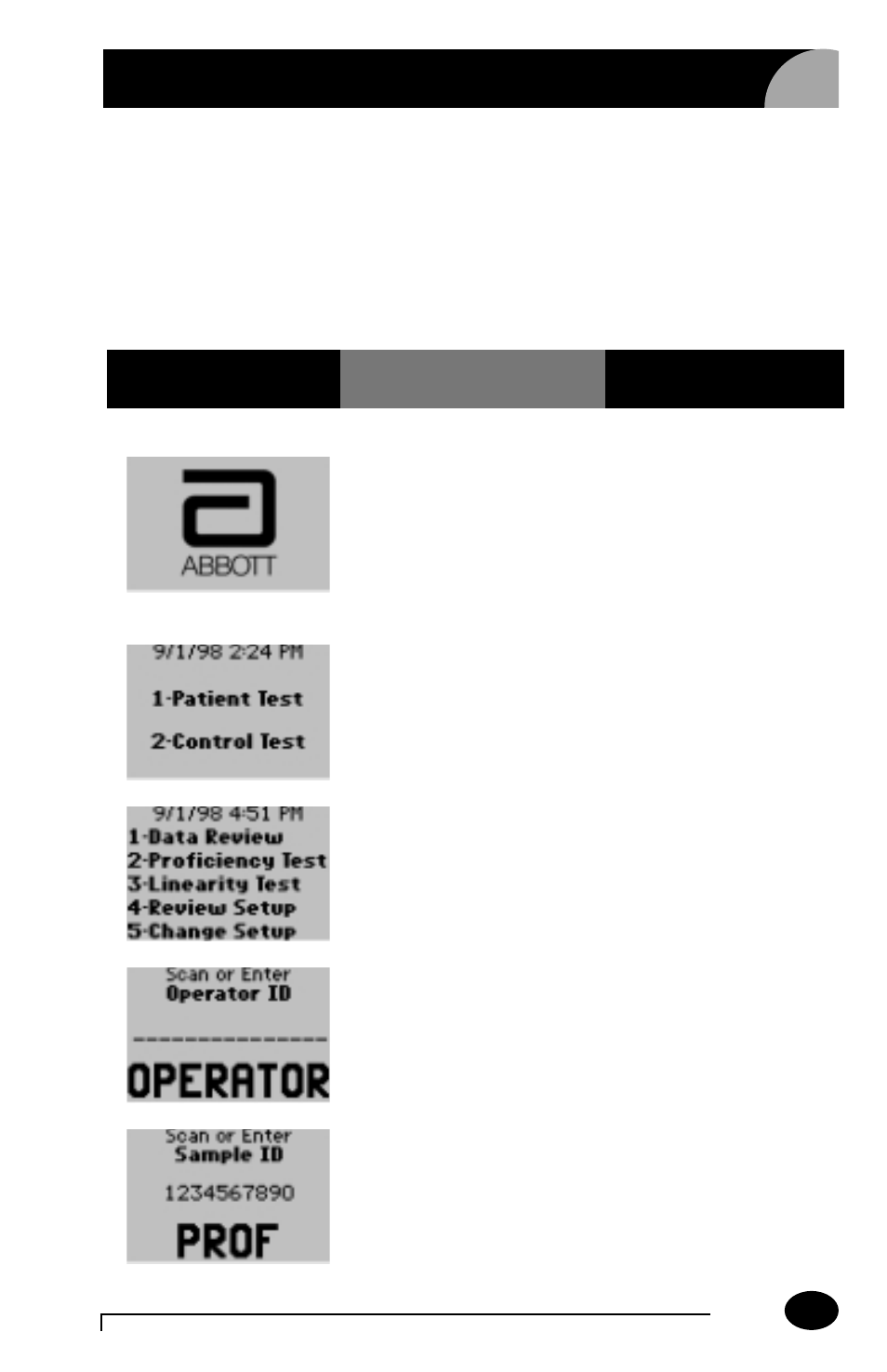 Proficiency test | MediSense PCx User Manual | Page 54 / 151