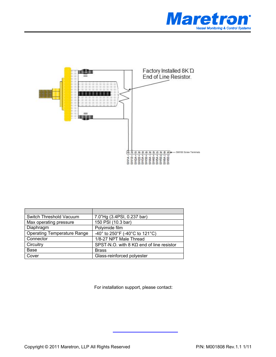 Maretron VS-07.0HG User Manual | Page 2 / 2