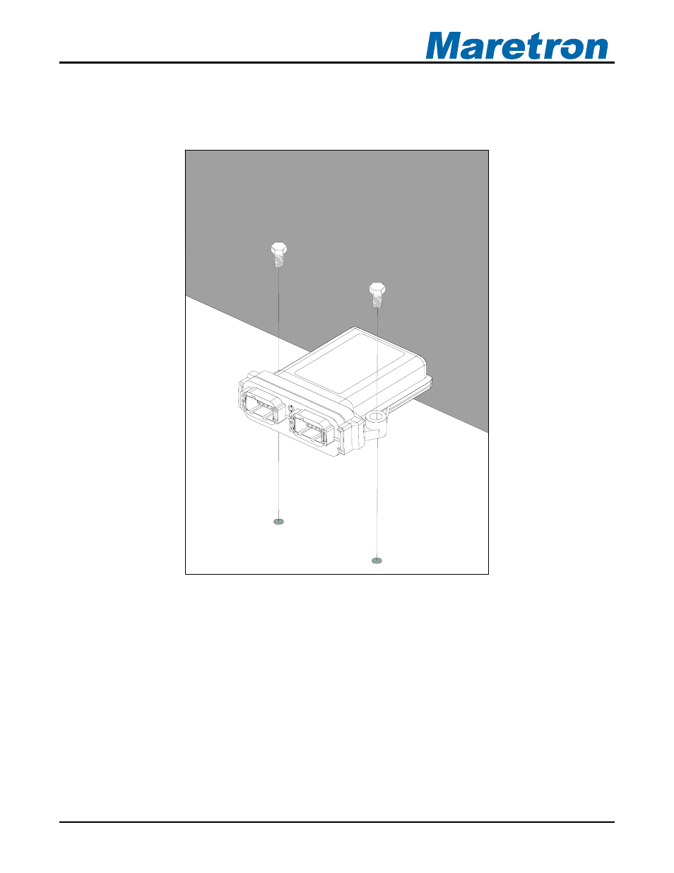 3 mounting the ems100, 4 connecting the ems100, 1 connecting to nmea 2000® interface | Mounting the ems100, Connecting the ems100, Connecting to nmea 2000, Interface, Figure 1 – mounting the ems100, On 2.4 | Maretron ENGINE MONITORING SYSTEM EMS100 User Manual | Page 7 / 21