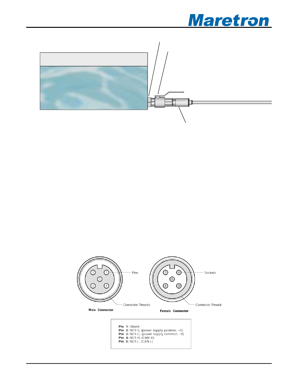 5 connecting the fpm100, 1 nmea 2000® connection, Connecting the fpm100 | Nmea 2000, Connection, Revision 1.3 page 7 | Maretron FPM100 User Manual | Page 11 / 23