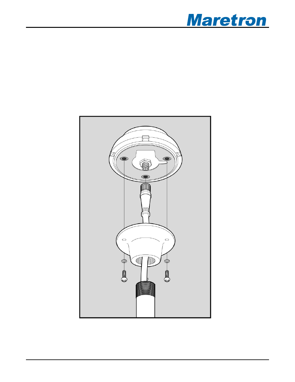 Figure 1 – mounting the gps200 to a flat surface, Figure 1 | Maretron GPS200 User Manual | Page 7 / 23
