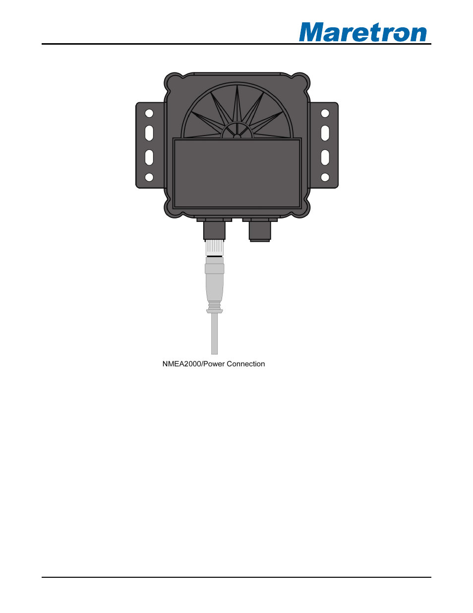 2 connecting to nmea 0183 interface, Connecting to nmea 0183 interface, Figure 5 - ssc200 with nmea 2000 | Connection only | Maretron SSC200 User Manual | Page 11 / 45