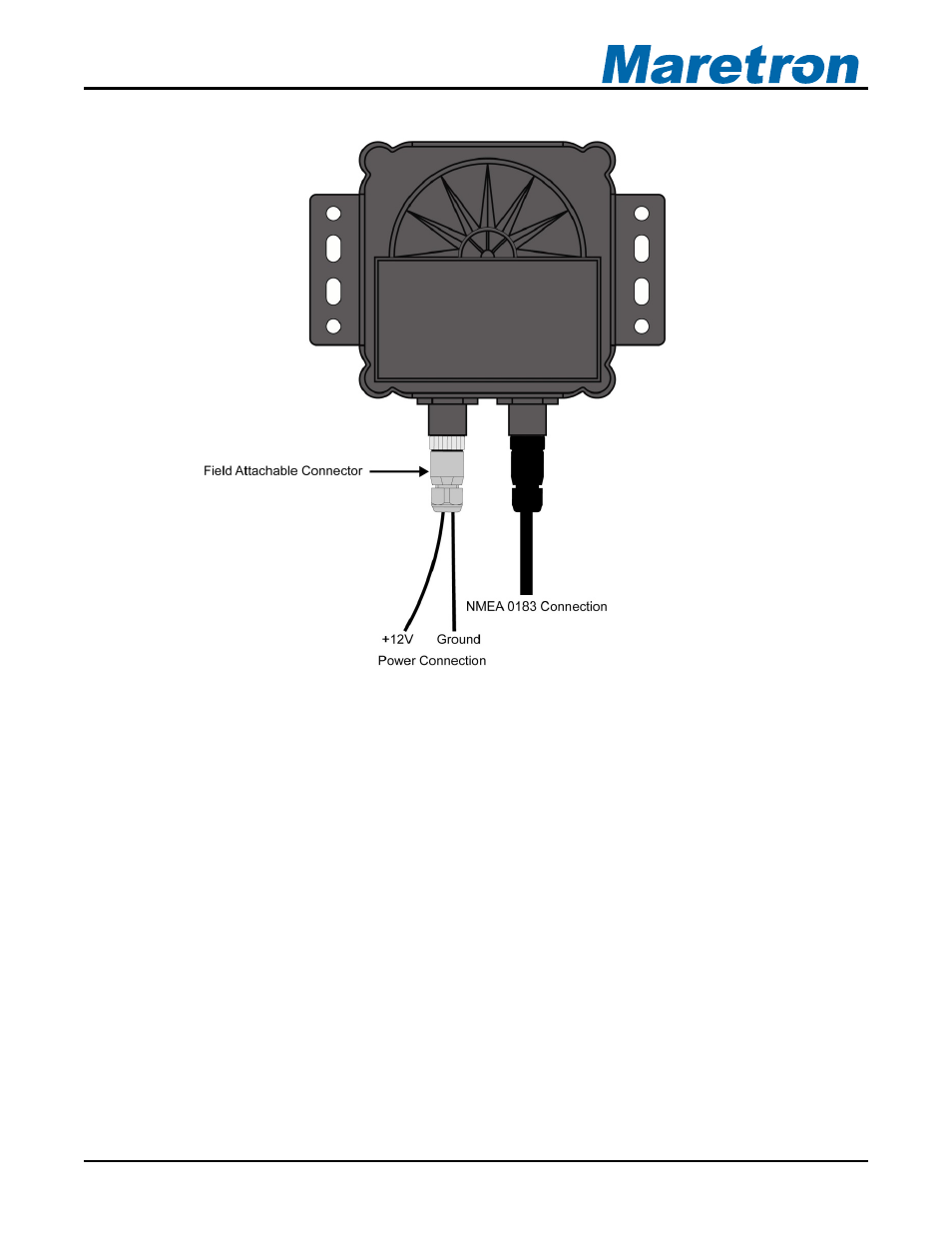 2 supported nmea 0183 baud rates, Figure 8 - ssc200 with nmea 0183 connection only | Maretron SSC200 User Manual | Page 13 / 45