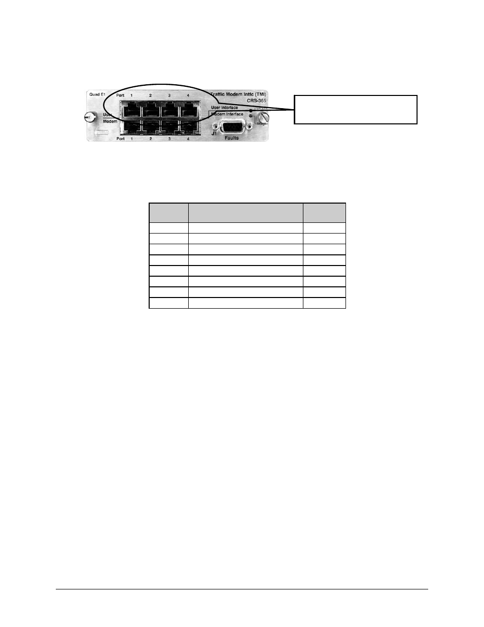 10 quad e1 – rj-48f connectors (crs-365) | Mocomtech CRS-300 User Manual | Page 179 / 266