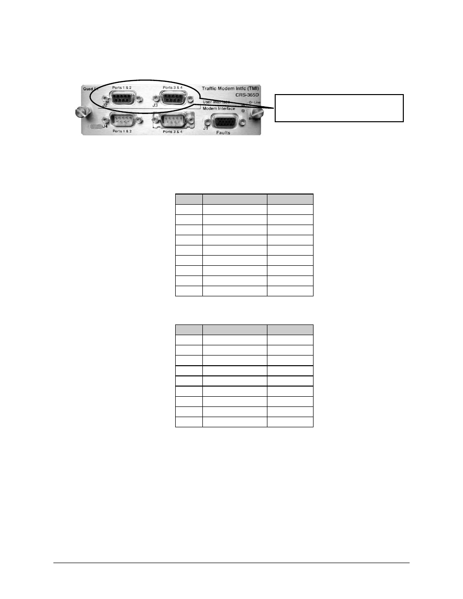 11 quad e1 – db-9f connectors (crs-365d) | Mocomtech CRS-300 User Manual | Page 180 / 266