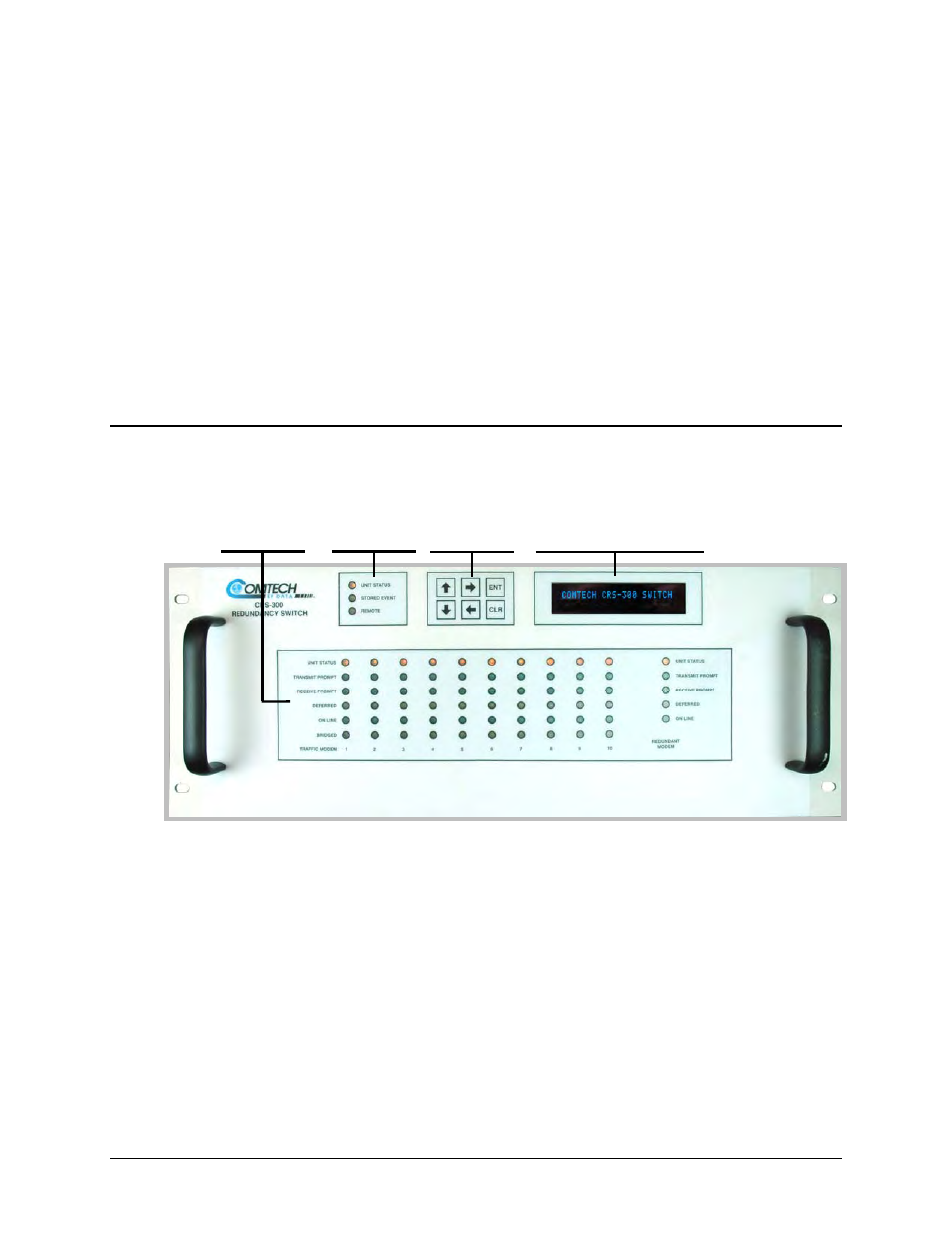 Chapter 7. front panel operation, 1 introduction | Mocomtech CRS-300 User Manual | Page 181 / 266