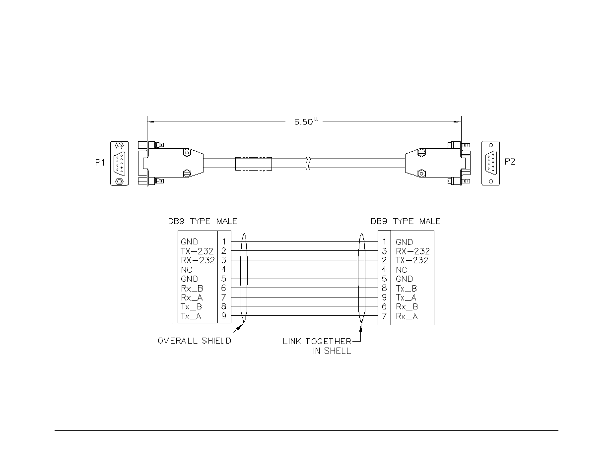 A.3.4 eia-485 null modem cable, db-9 male | Mocomtech CRS-300 User Manual | Page 211 / 266