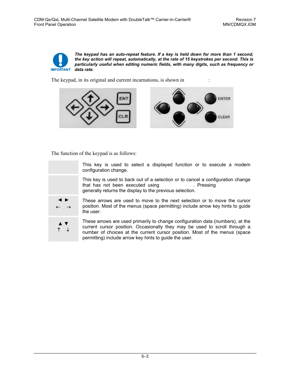 3 keypad | Mocomtech CDM-QX User Manual | Page 69 / 260