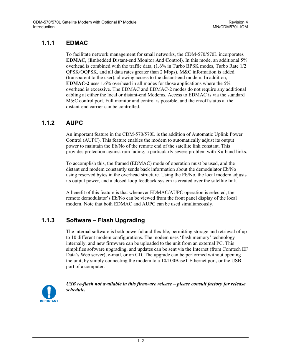 1 edmac, 2 aupc, 3 software – flash upgrading | Mocomtech CDM-570 User Manual | Page 100 / 452