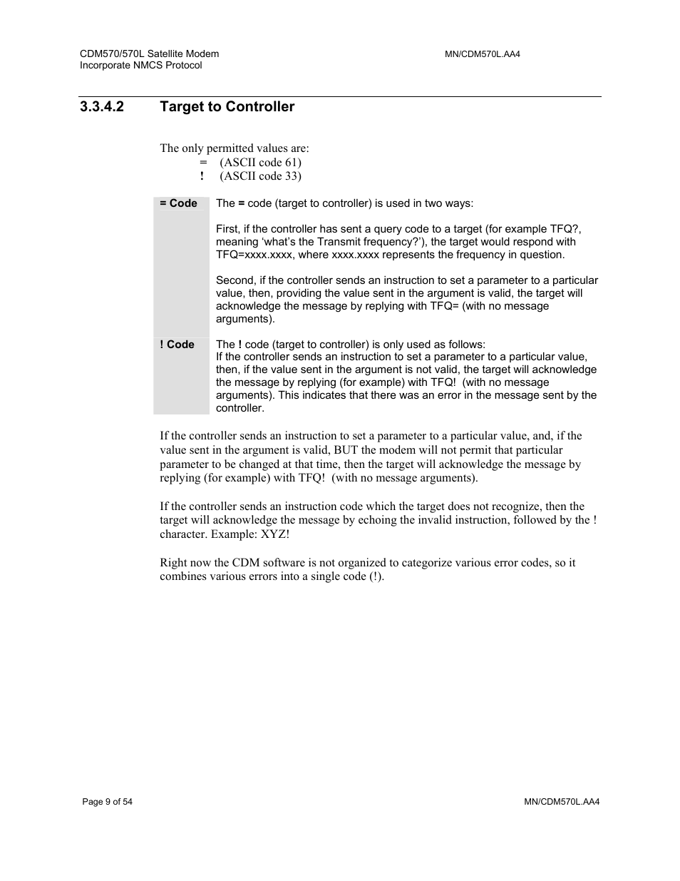 2 target to controller | Mocomtech CDM-570 User Manual | Page 13 / 452