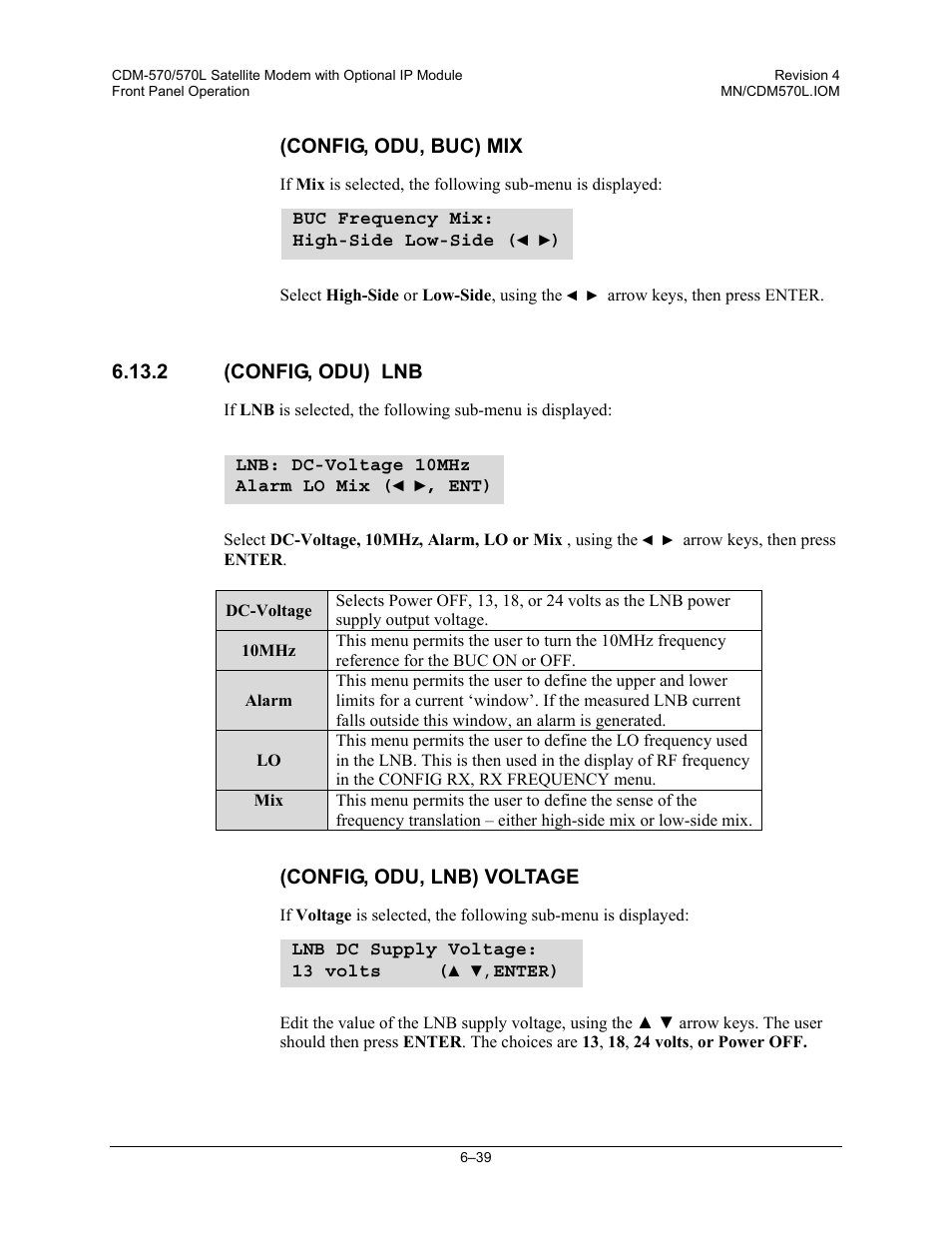 2 (config, odu) lnb | Mocomtech CDM-570 User Manual | Page 163 / 452