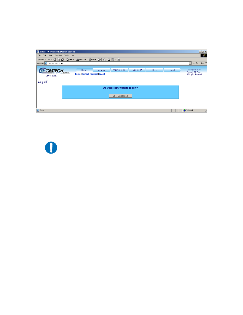 4 logoff | Mocomtech CDM-570 User Manual | Page 385 / 452